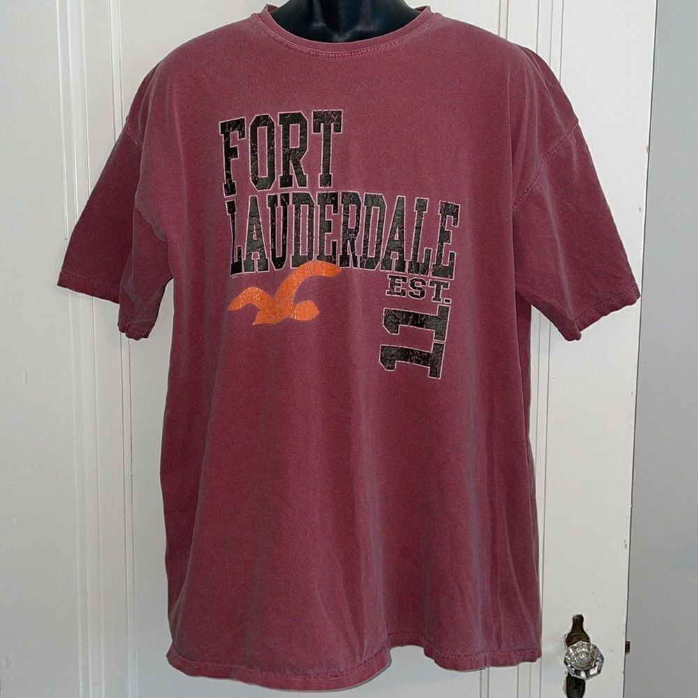 Comfort Colors maroon cotton Fort Lauderdale short sleeve T-shirt